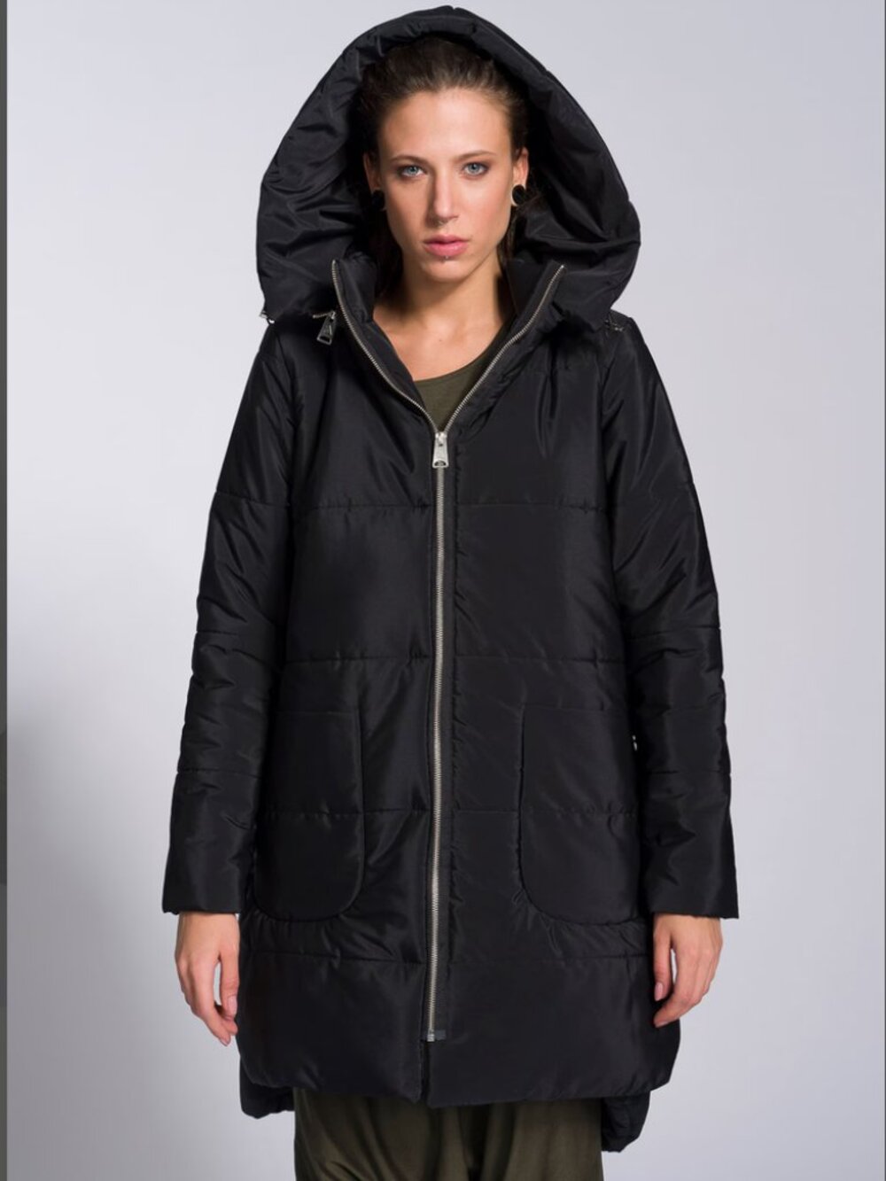 AAKASHA Hooded Quilted Winter Coat